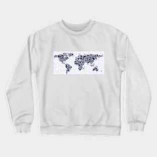 world map Crewneck Sweatshirt